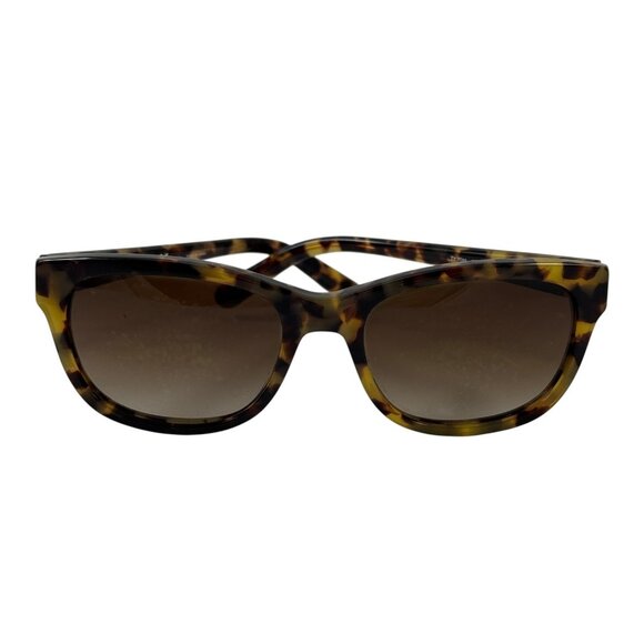 Tory Burch Sunglasses & Case Square Spotty Brown Tortoise Shell Frames TY7044 - Picture 2 of 9